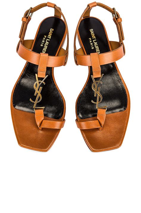 saint laurent cassandra flat sandals